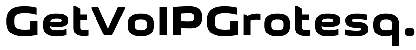 Font GetVoIPGrotesque by Sergiy S. Tkachenko