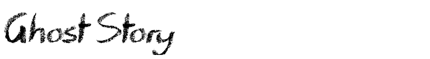 Font Ghost Story by Jonathan S. Harris