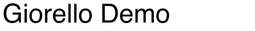 Preview Giorello Demo