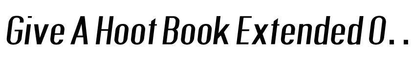 Preview Give A Hoot Book Extended Oblique