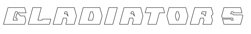 Font GLADIATOR SPORT-Hollow by weknow © (weknow.deviantart.com)