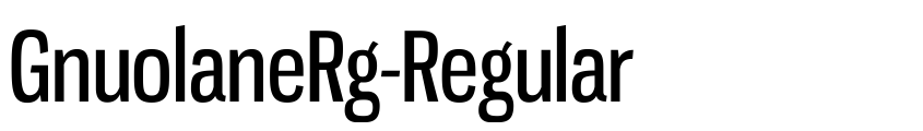 Preview GnuolaneRg-Regular