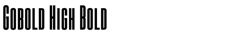 Font Gobold High Bold by Situjuh Nazara