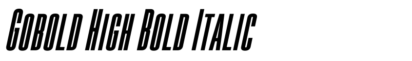 Preview Gobold High Bold Italic