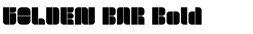 Preview GOLDEN BAR Bold