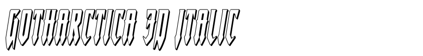 Preview Gotharctica 3D Italic