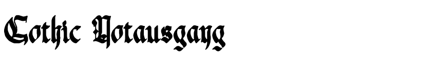 Preview Gothic Notausgang