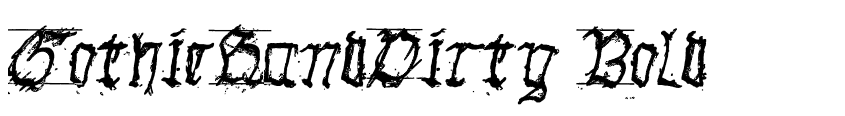 Preview GothicHandDirty Bold