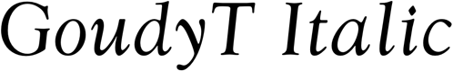 Preview GoudyT Italic