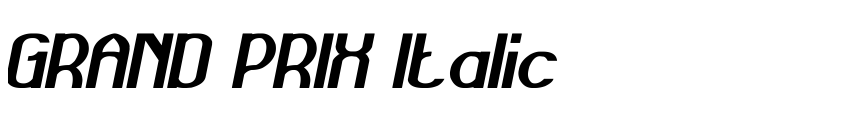 Preview GRAND PRIX Italic