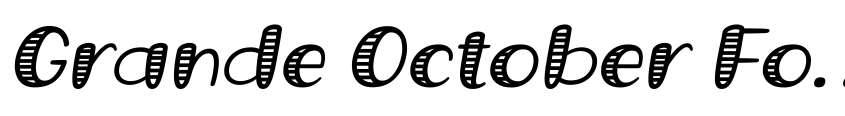 Font Grande October Four Italic by Situjuh Nazara