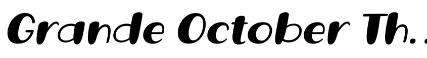 Preview Grande October Three Italic