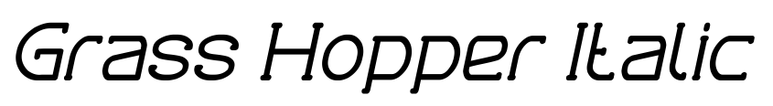 Preview Grass Hopper Italic