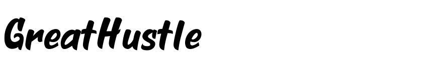 Font GreatHustle by Fachranheit 2020