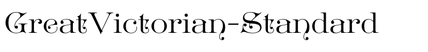 Font GreatVictorian-Standard by Ryoichi Tsunekawa