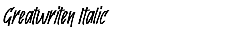 Preview Greatwriten Italic