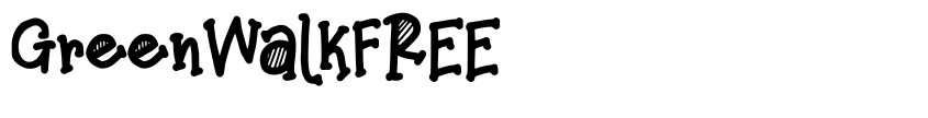 Font GreenWalkFREE by Vunira Design