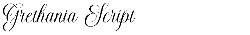Preview Grethania Script