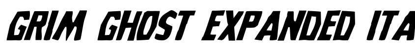 Preview Grim Ghost Expanded Italic