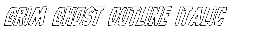 Preview Grim Ghost Outline Italic