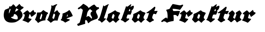Preview Grobe Plakat Fraktur