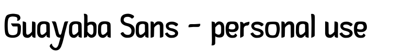 Preview Guayaba Sans - personal use