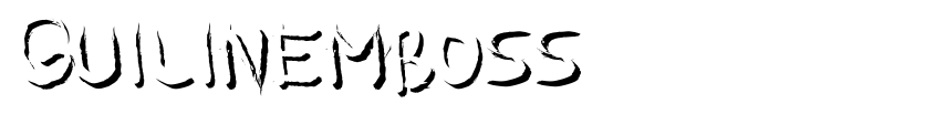 Font Guilinemboss by Otto Maurer