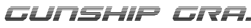 Preview Gunship Gradient Italic