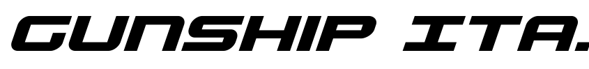 Preview Gunship Italic