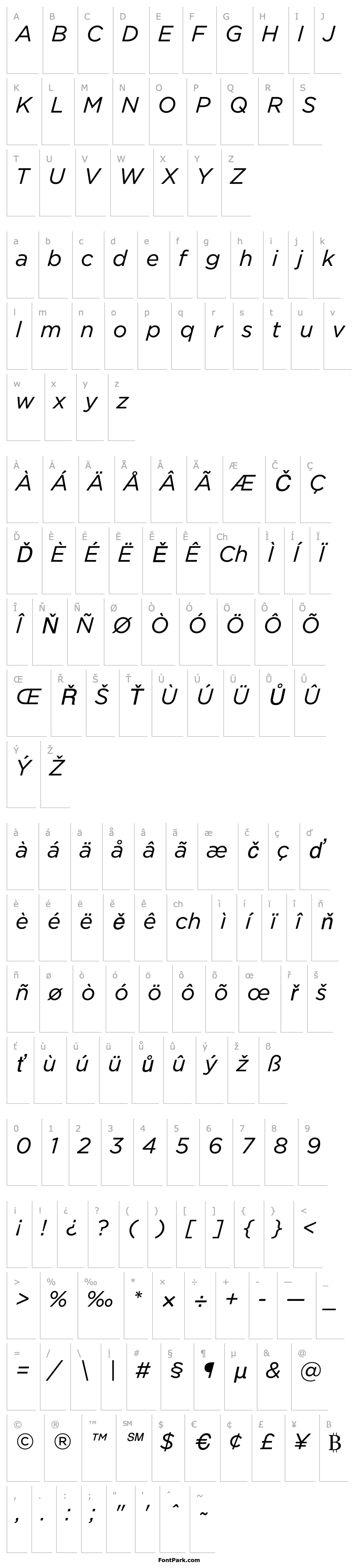 Overview Gotham-BookItalic