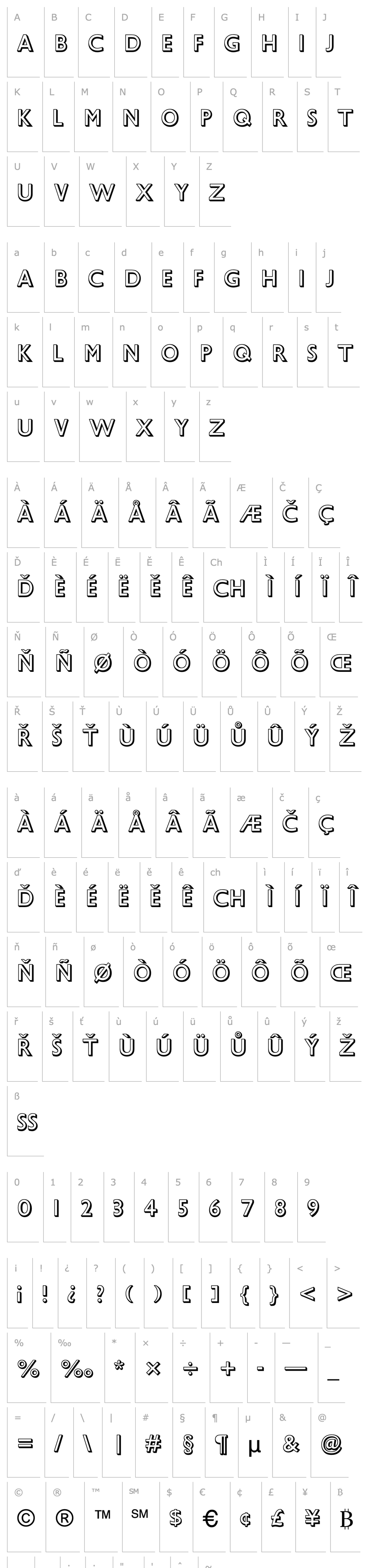 Overview Gill Sans MT Shadow