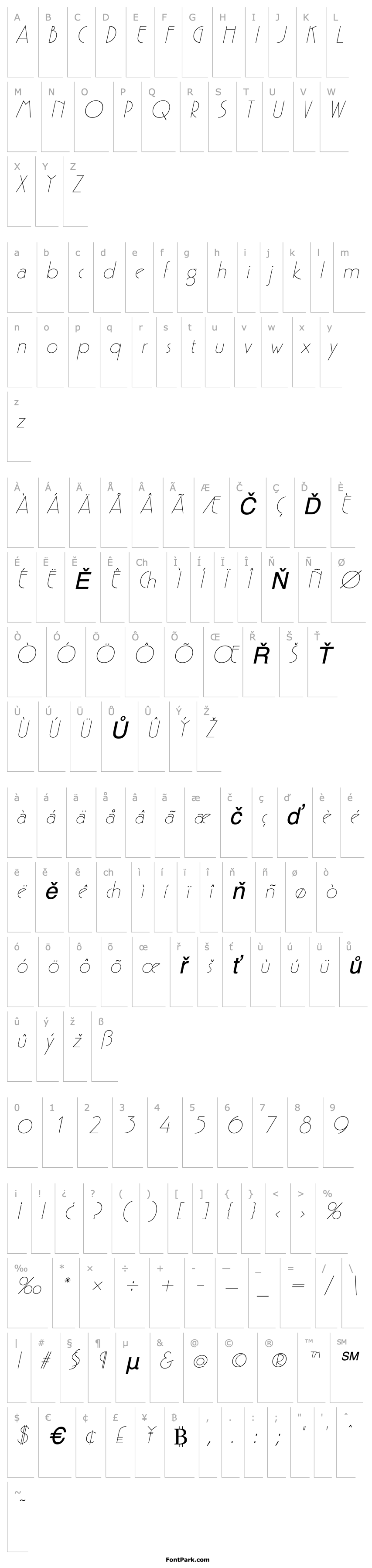 Přehled Gatsby Italic