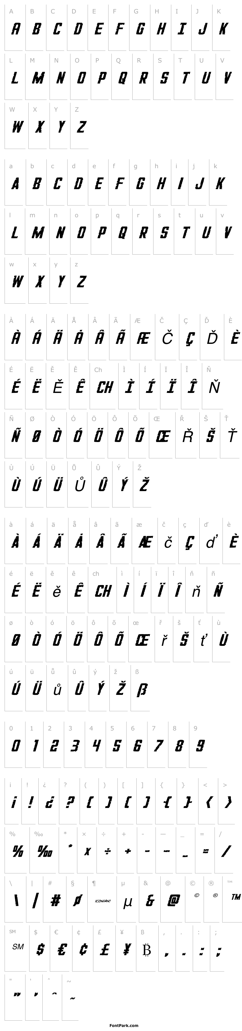Přehled G.I. Incognito Expanded Italic