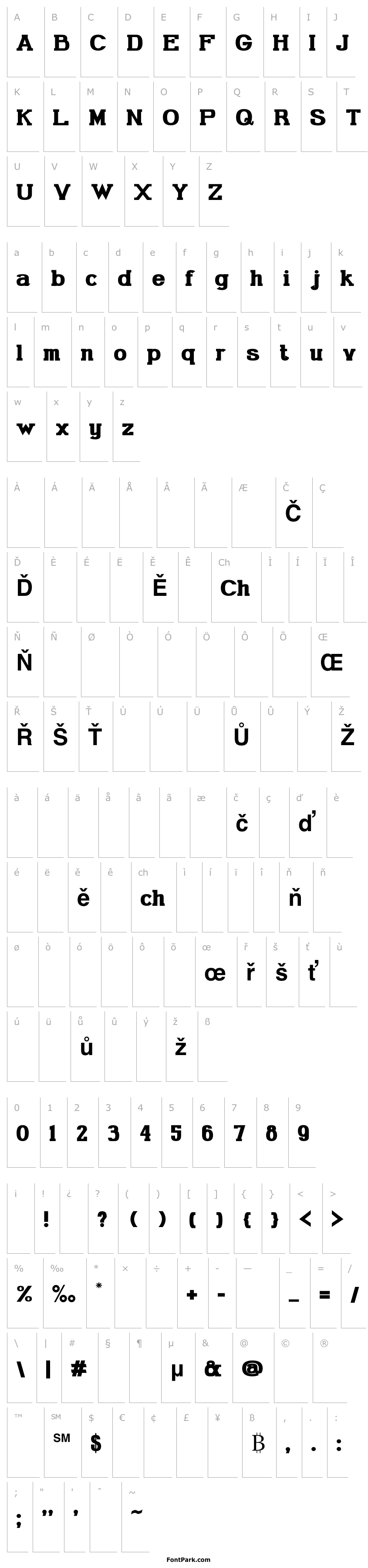 Přehled Gabriel Serif Bold