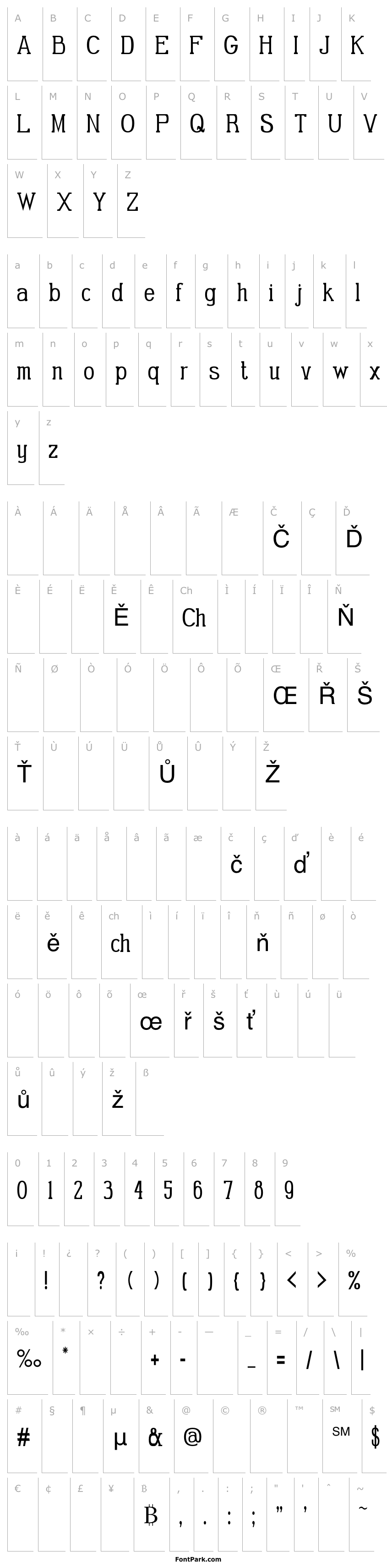 Overview Gabriel Serif Condensed