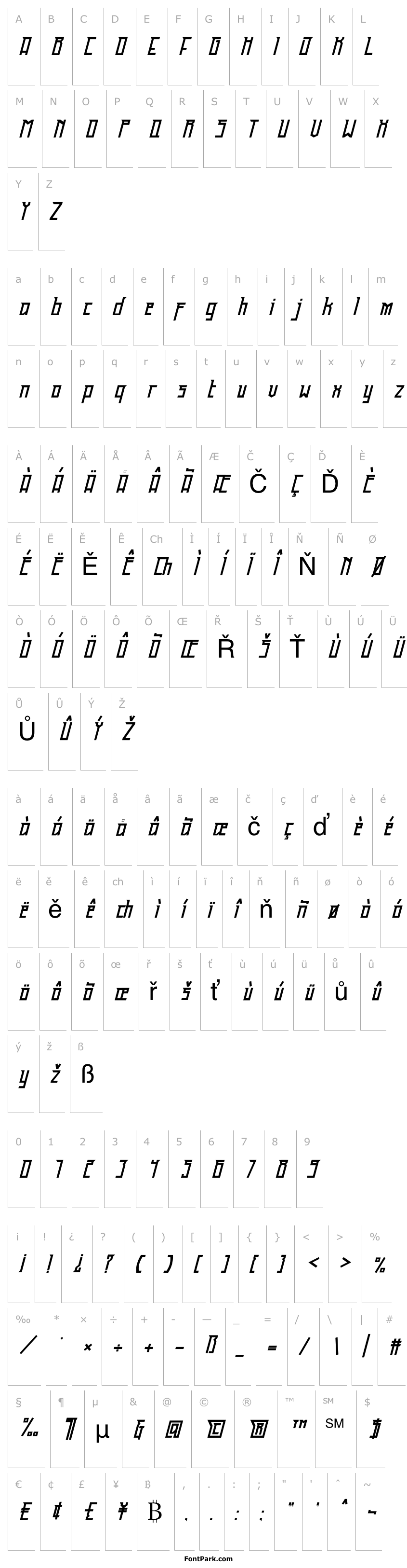 Overview Gainstone Italic