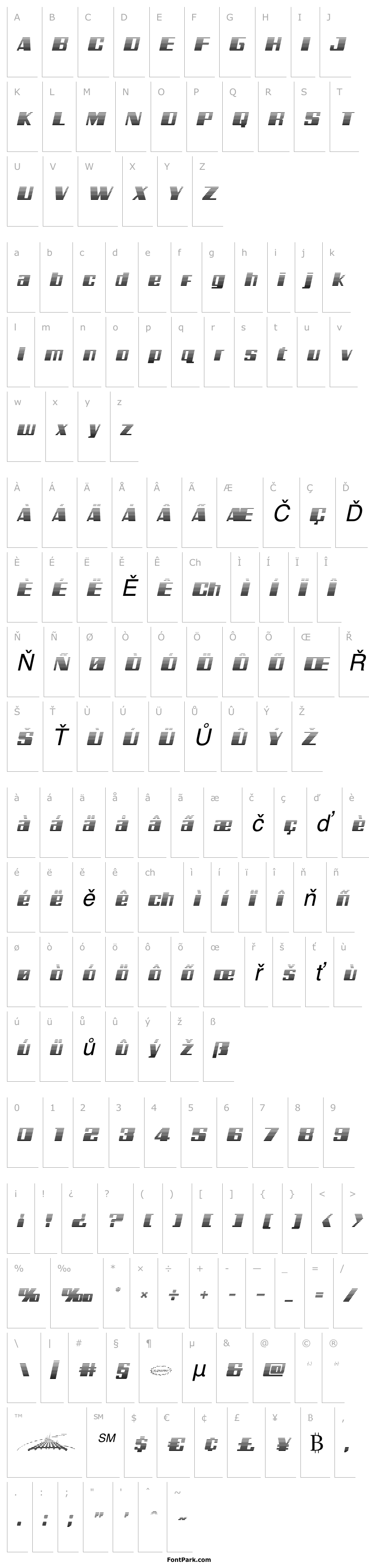 Overview Galactic Storm Gradient Italic