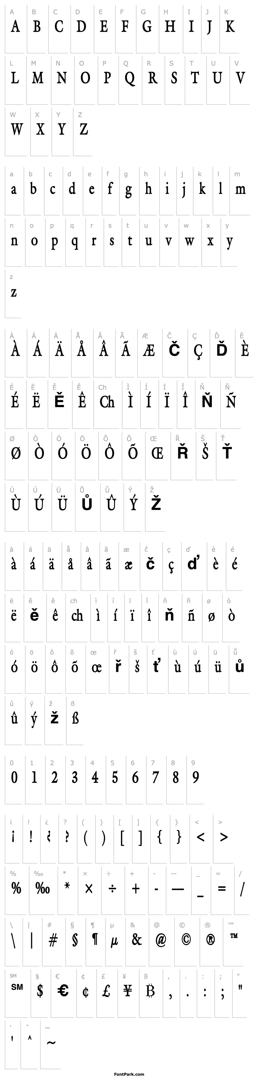 Overview Galant Condensed Bold