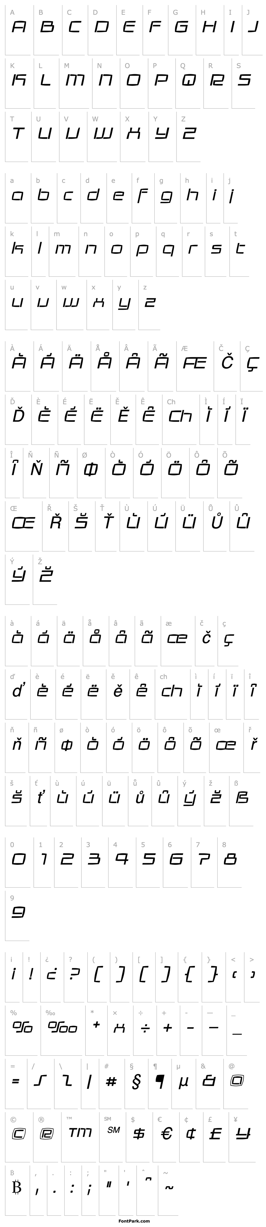 Overview Galaxie Light Italic