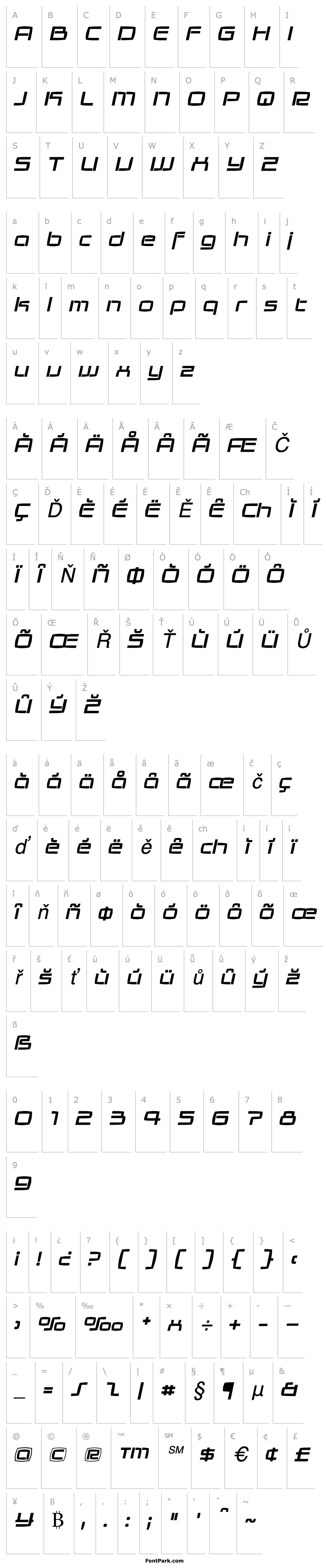 Přehled Galaxie Medium Italic