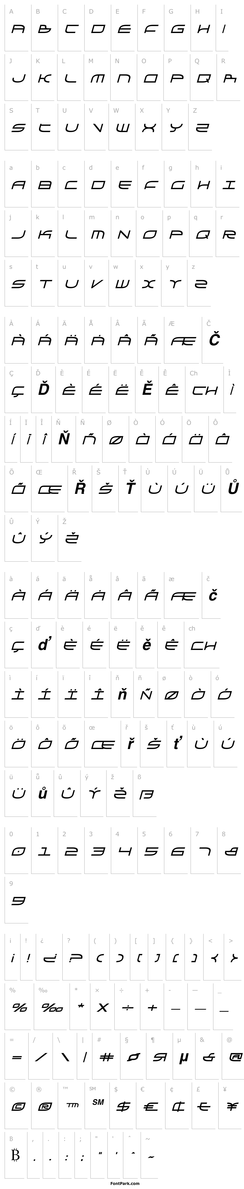 Overview GalgaBold Italic