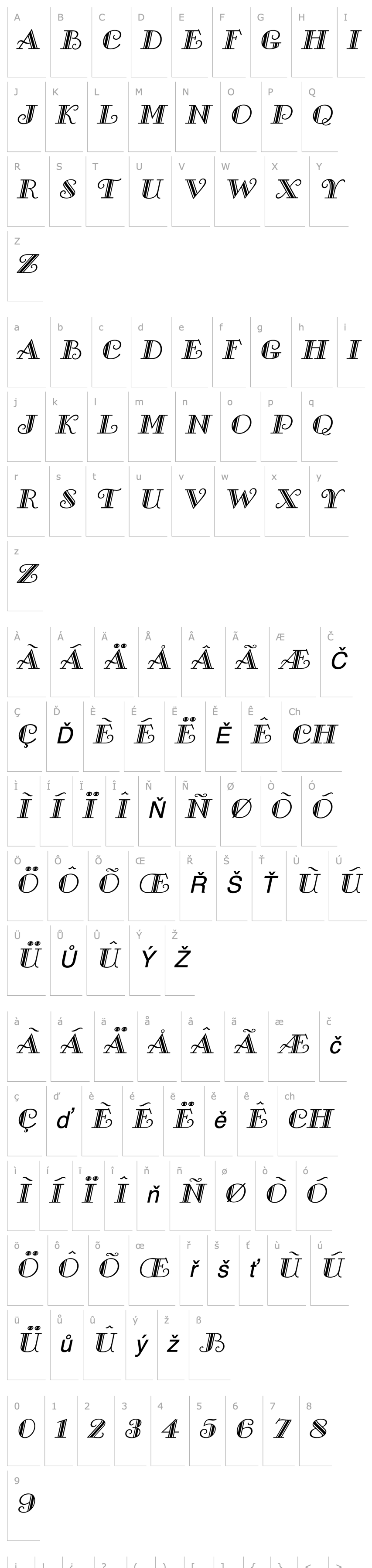 Overview Gallery Italic