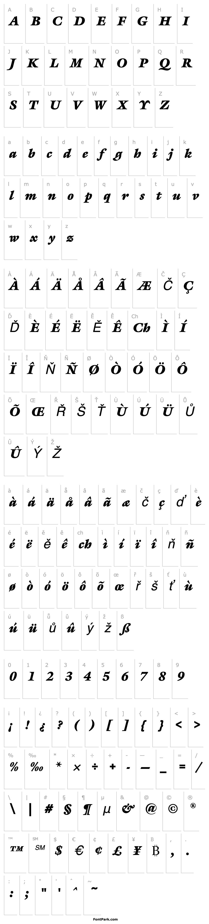 Overview GalliardEF-UltraItalic