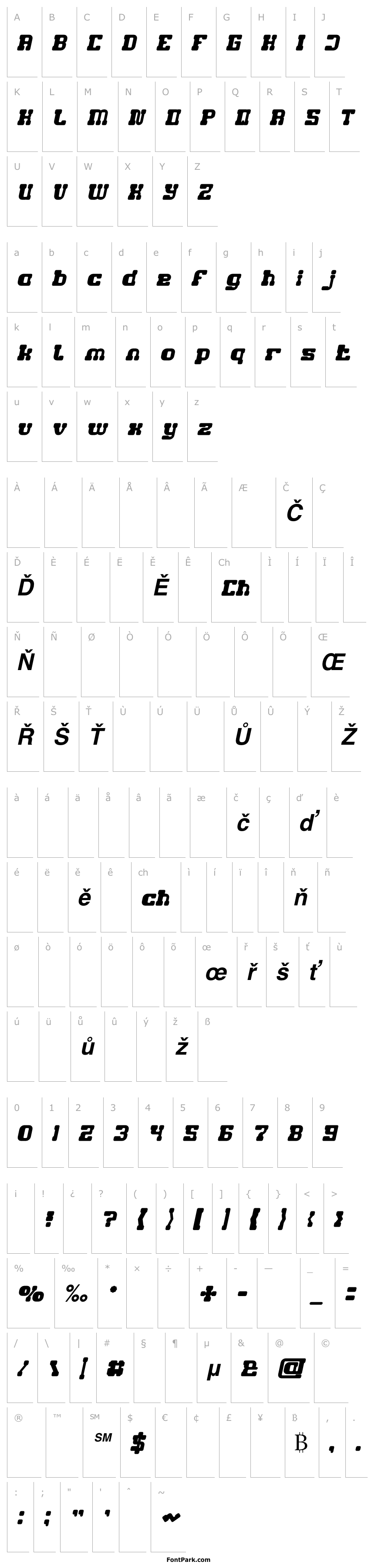 Přehled GAME ROBOT Bold Italic
