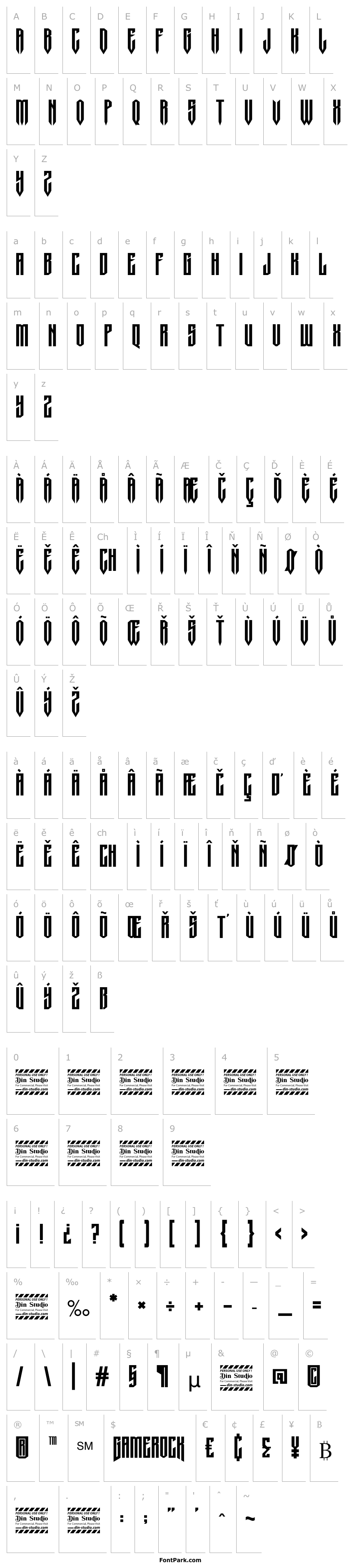 Overview Gamerock Personal Use