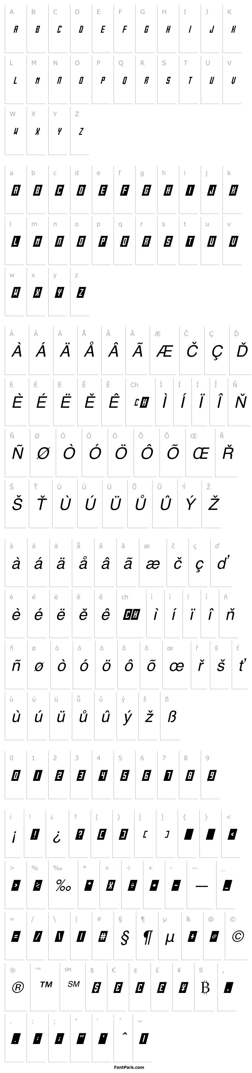 Overview Gameshow Italic