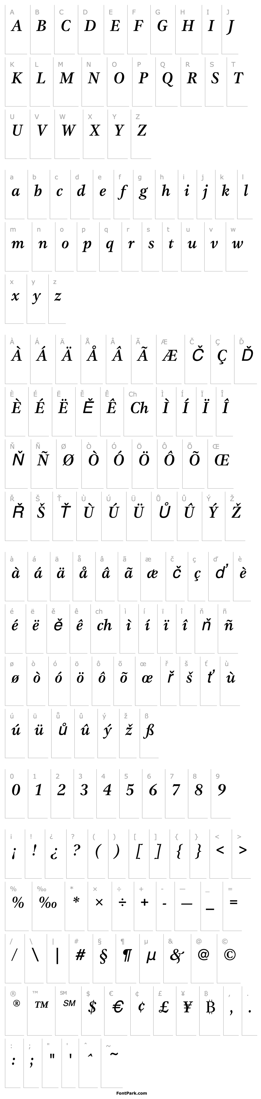 Overview GammaEF-MediumItalic