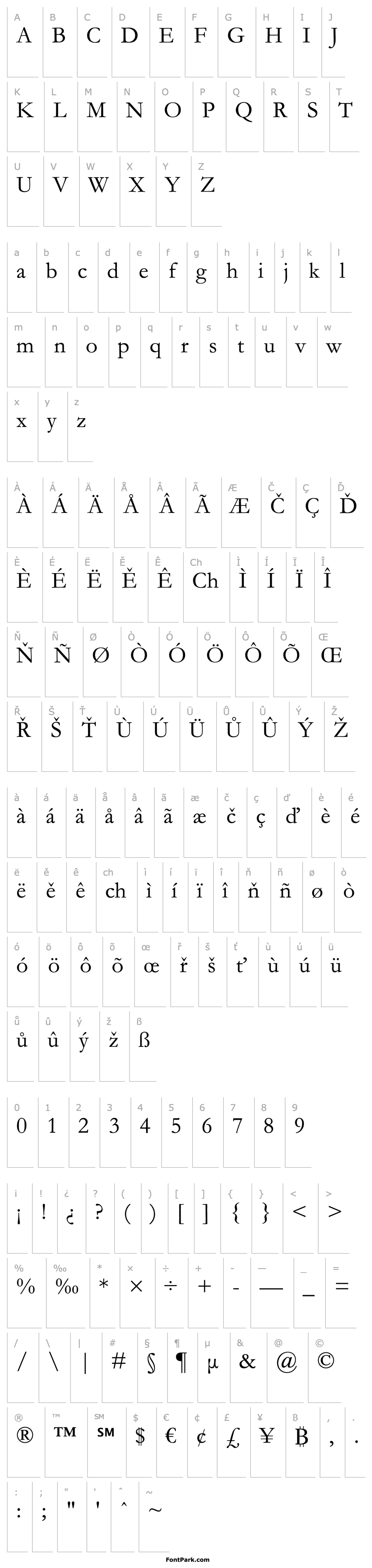 Overview Garamond