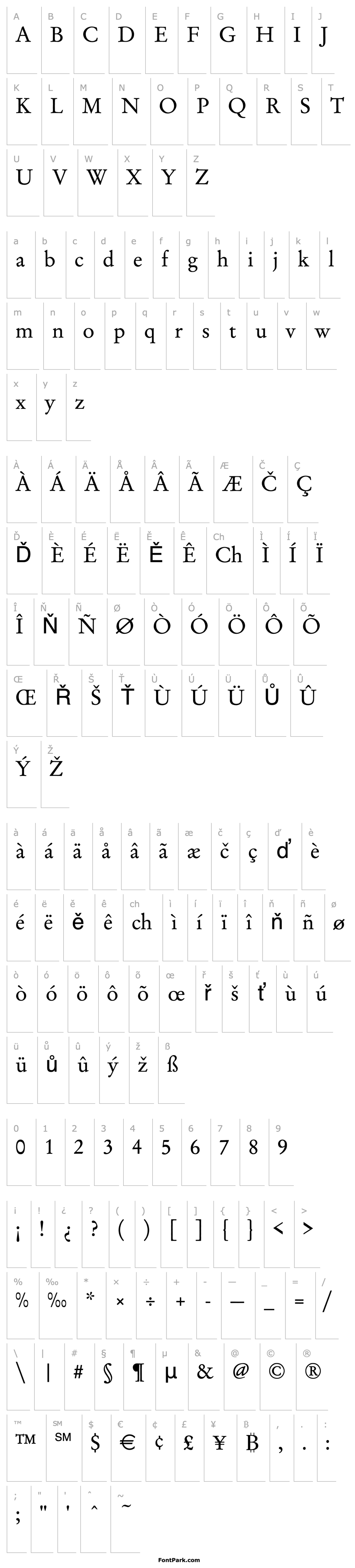 Přehled Garamond_Becker_No2