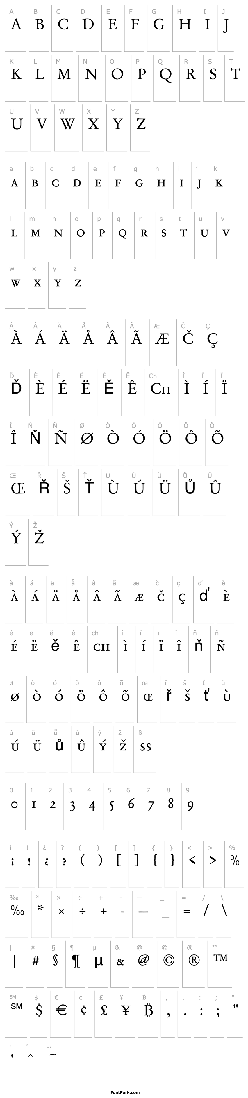 Přehled Garamond_Becker_No2_Caps_